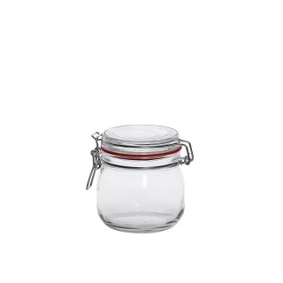 EMSY Drahtbügelglas Bocal 634 ml mit Ring 65x90mm