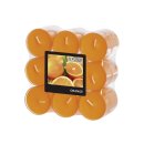 GALA-Kerzen Duft Teelicht in PC H&uuml;lle orange/Orange...