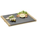 KESPER Buffetplatte Schiefer/Bambus 34x26x1,5cm