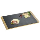 KESPER Buffetplatte Schiefer/Bambus 45x30x1,5cm