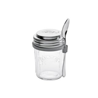 KILNER Frühstücksglas mit Löffel und Rezeptbuch