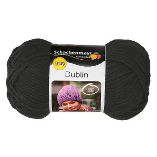Wolle Dublin 100g schwarz