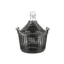 Glasballon mit Kunststoffkorb 10 l