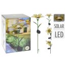 Solar Lampe Blume Metall sortiert