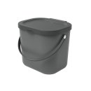 ROTHO Komposteimer Albula 6l 23,5x20x20,8cm anthrazit