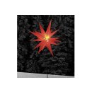 F-H-S Stern auf Stab LED Kunststoff  H90cm Ø58cm rot