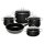 RIESS Topfset Black Magic 5teilig schwarz Emaille