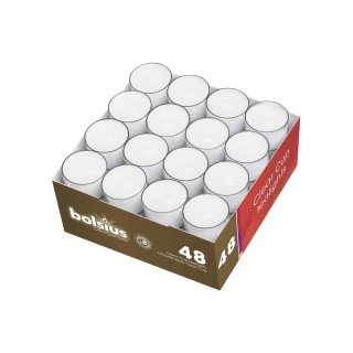 BOLSIUS PC-Cup Teelichte 8h palmölfrei 48er Pack
