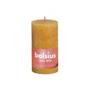 BOLSIUS Stumpenkerze Rustiko Shine 13x7cm honigwarbengelb