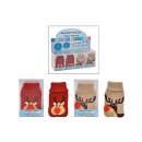 Taschenwärmer Rentier Strickbezug sortiert B7cm H12cm
