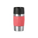 EMSA Isolierbecher Travel Mug Compact 0,3l Manschette rot