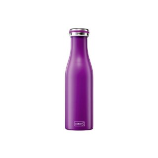 LURCH Thermo-Isolierflasche Edelstahl 0,5l purple