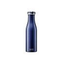 LURCH Thermo-Isolierflasche Edelstahl 0,5l blau-metallic