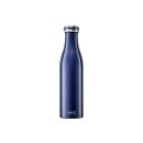 LURCH Thermo-Isolierflasche Edelstahl 0,75l blau-metallic
