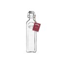 KILNER Glasbügelflasche 1l eckig