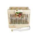 DOSEN-ZENTRALE Saftkiste mit 12 Gradhalsflaschen 700ml...