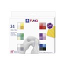 STAEDTLER Modelliermasse Fimo 24er sortierte Effektfarben