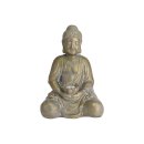 Buddha mit Solar Licht Magnesia 31,5x27x44cm