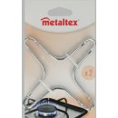 METALTEX Gasherdaufsatz verchromt 10x10cm 2er Set