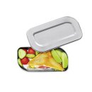 LURCH Lunchbox/Brotdose Edelstahl 10,6x20,5x4,7cm
