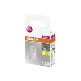 OSRAM LED Stift 0,9W/827 G4 100lm 3er