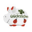 KCG Sparschwein Gl&uuml;cksschwein Keramik mit Stopfen...