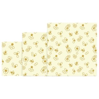NUTS Bienenwachstuch Honigwaben Set 3teilig