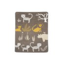 FUSSENEGGER Babydecke Dschungel 90x70cm braun