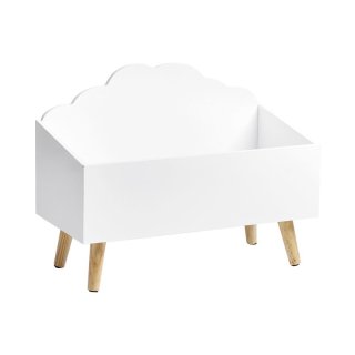 ZELLER PRESENT Kinder-Aufbewahrungstruhe Wolke MDF 58x28x45cm weiß