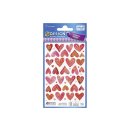 AVERY ZWECKFORM Papier Sticker Herzen geprägt 56889