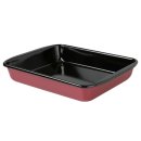 RIESS Vierkantpfanne 33x42x7cm rot Emaille
