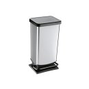 ROTHO Treteimer Paso 40l 35,3x29,5x67,6cm silber