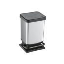 ROTHO Treteimer Paso 20l 29,3x26,6x45,7cm silber