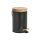 ZELLER PRESENT Kosmetikeimer soft-close 3l Ø16,8x24cm Metall/Bambus schwarz