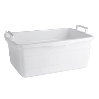 LOCKWEILER Wanne 50x35x20cm 26l eckig Kunststoff weiß