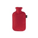 FASHY Wärmflasche Fleecebezug 2l cranberry
