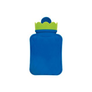 FASHY Wärmflasche 0,35l für Mikrowelle blau/grün Silikon