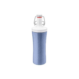 KOZIOL Kindertrinkflasche Plopp to go mit Bügelverschluß 425ml organic blue