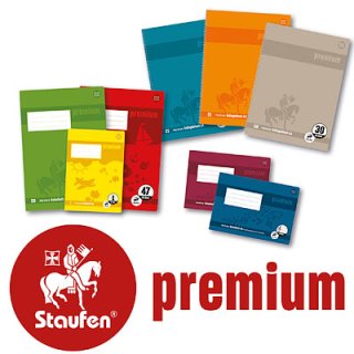 Staufen Premium Academy Schulfheft A5 Lineatur 2A - Zweitklasslineatur 