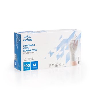 Intco powderfree Einmalhandschuhe XL 100 Stück Packung latexfrei