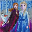 Crystal Art Disney Frozen Anna, Elsa und Olaf 30x30 cm