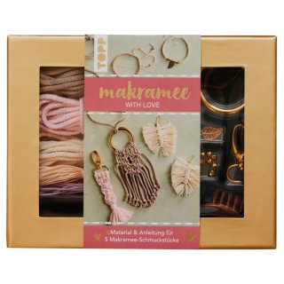 Makramee-Schmuckset Love