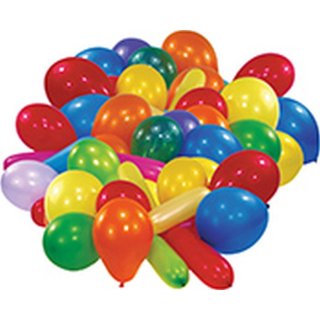 50 Latexballons Standard sortiert