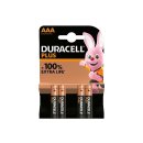 DURACELL Batterie Plus AAA MN2400/LR3 4er Karte