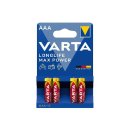 VARTA Batterie LL Max Power AAA 4er Blister