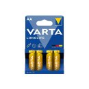 VARTA Batterie Longlife AA 4er Blister