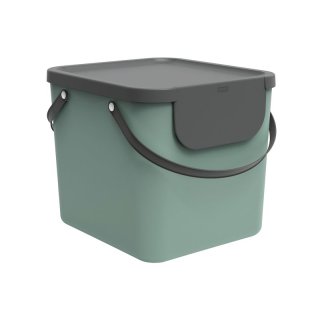 ROTHO Abfallbehälter Albula 40l 39,8x35,8x33,9cm mistletoe green