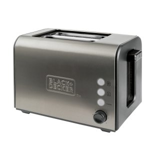 BLACK+DECKER Toaster BXTO900E 2 Scheiben Edelstahl