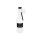 DOSEN-ZENTRALE Gradhalsflaschen 350ml weiß mit Kreidefeld und 28mm PP-Verschluss schwarz