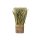 Trockenblumen Gras-Mix im Terracotta Topf 7x23cm lavendel